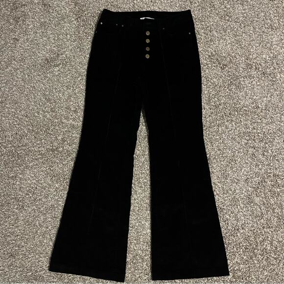 Michael Kors Black Corduroy Flare Pants - Picture 3 of 7